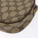 GUCCI GG Supreme Web Sherry Line Bag PVC Beige Gold 007 58 6112 Auth ep9956-12