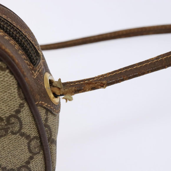 GUCCI GG Supreme Web Sherry Line Bag PVC Beige Gold 007 58 6112 Auth ep9956