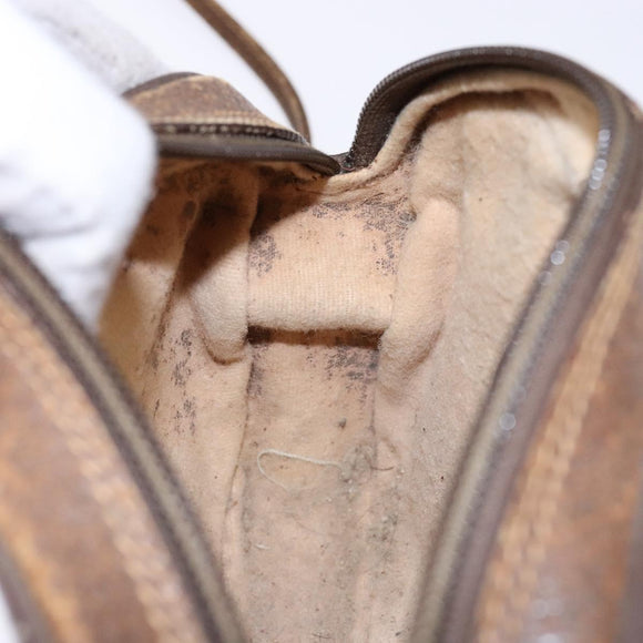 GUCCI GG Supreme Web Sherry Line Bag PVC Beige Gold 007 58 6112 Auth ep9956