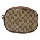 GUCCI GG Supreme Web Sherry Line Bag PVC Beige Gold 007 58 6112 Auth ep9956-3