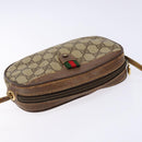 GUCCI GG Supreme Web Sherry Line Bag PVC Beige Gold 007 58 6112 Auth ep9956-6