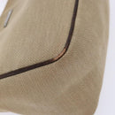 GUCCI Web Sherry Line Accessory Pouch Canvas Beige Silver Auth ep9957-11