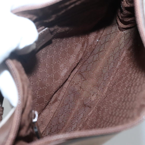 GUCCI Shoulder Bag Canvas Beige Silver 001 4206 Auth ep9960