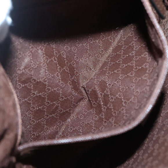 GUCCI Shoulder Bag Canvas Beige Silver 001 4206 Auth ep9960