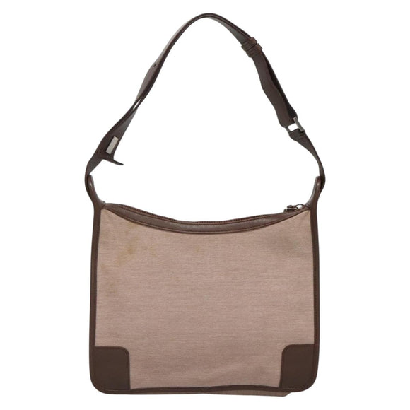 GUCCI Shoulder Bag Canvas Beige Silver 001 4206 Auth ep9960