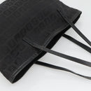 FENDI Zucchino Canvas Hand Bag Black Silver Auth ep9961-6