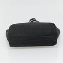 FENDI Zucchino Canvas Hand Bag Black Silver Auth ep9961-5