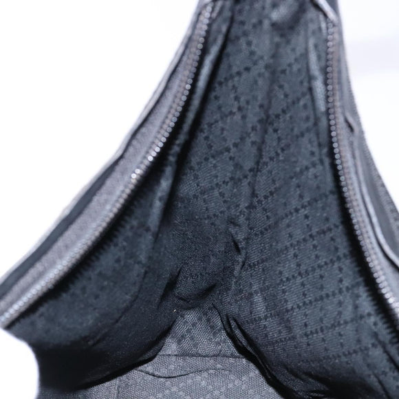 GUCCI Shoulder Bag Canvas Black Silver 000 0602 Auth ep9962