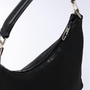 GUCCI Shoulder Bag Canvas Black Silver 000 0602 Auth ep9962-6