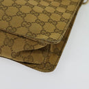 GUCCI GG Canvas Shoulder Bag Beige Gold Auth ep9963-13