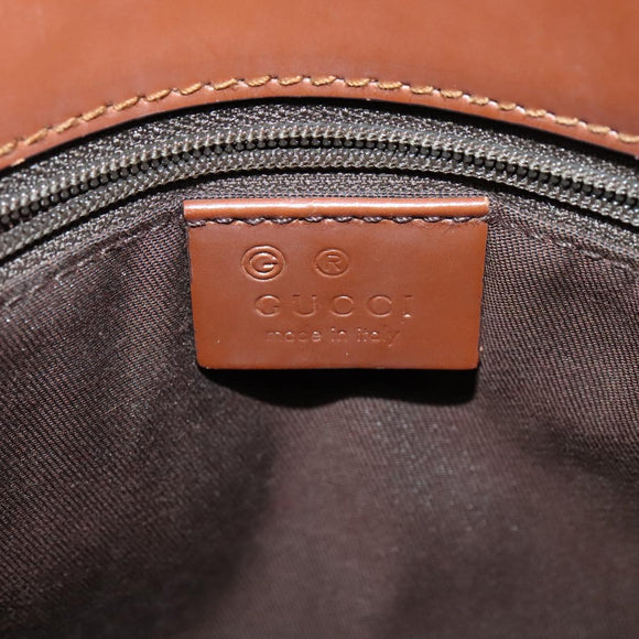 GUCCI GG Canvas Shoulder Bag Beige Gold Auth ep9963