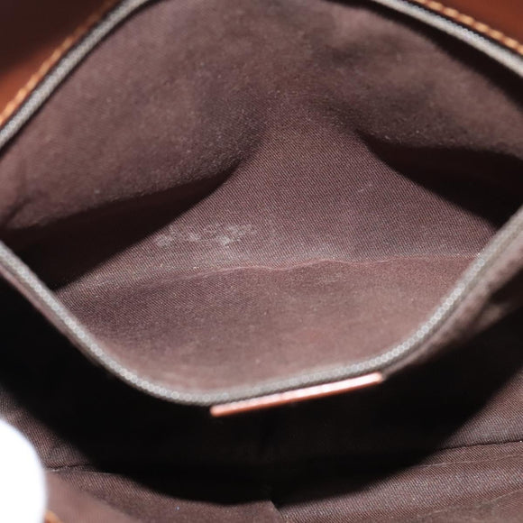 GUCCI GG Canvas Shoulder Bag Beige Gold Auth ep9963