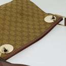GUCCI GG Canvas Shoulder Bag Beige Gold Auth ep9963-6