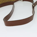 GUCCI GG Canvas Shoulder Bag Beige Gold Auth ep9963-7