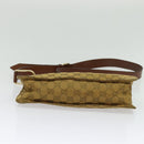 GUCCI GG Canvas Shoulder Bag Beige Gold Auth ep9963-9