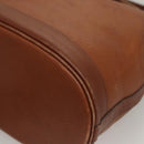 Burberrys Shoulder Bag Leather Brown Gold Auth ep9966-15