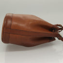 Burberrys Shoulder Bag Leather Brown Gold Auth ep9966-3