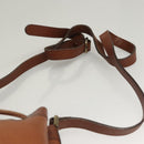 Burberrys Shoulder Bag Leather Brown Gold Auth ep9966-8