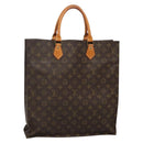 LOUIS VUITTON Monogram Sac Plat Hand Bag M51140 LV Auth ep9969-1