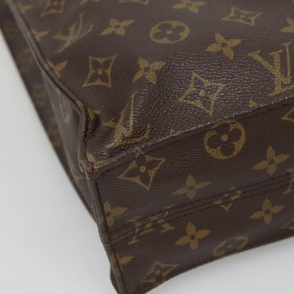 LOUIS VUITTON Monogram Sac Plat Hand Bag M51140 LV Auth ep9969