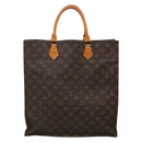 LOUIS VUITTON Monogram Sac Plat Hand Bag M51140 LV Auth ep9969-13