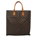 LOUIS VUITTON Monogram Sac Plat Hand Bag M51140 LV Auth ep9969-2