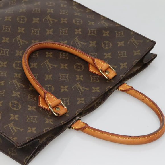 LOUIS VUITTON Monogram Sac Plat Hand Bag M51140 LV Auth ep9969