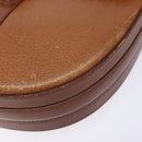 Burberrys Shoulder Bag Leather Brown Gold Auth ep9972-15