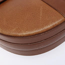 Burberrys Shoulder Bag Leather Brown Gold Auth ep9972-16