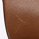 Burberrys Shoulder Bag Leather Brown Gold Auth ep9972-9