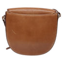 Burberrys Shoulder Bag Leather Brown Gold Auth ep9972-2
