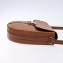 Burberrys Shoulder Bag Leather Brown Gold Auth ep9972-3