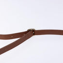 Burberrys Shoulder Bag Leather Brown Gold Auth ep9972-14