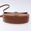 Burberrys Shoulder Bag Leather Brown Gold Auth ep9972-5