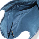 GUCCI Micro GG Canvas Shoulder Bag Suede Navy Gold 001 261 0932 Auth ep9973-19