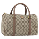GUCCI GG Supreme Hand Bag PVC Beige Gold 001 39 6842 Auth ep9977-1