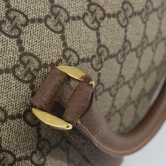 GUCCI GG Supreme Hand Bag PVC Beige Gold 001 39 6842 Auth ep9977