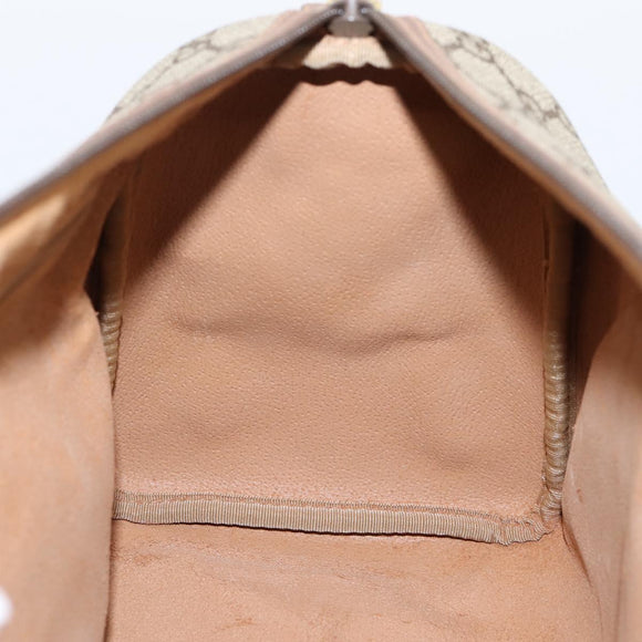 GUCCI GG Supreme Handtasche PVC Beige Gold 001 39 6842 Auth ep9977