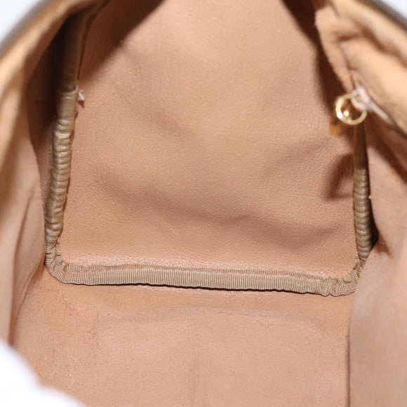 GUCCI GG Supreme Handtasche PVC Beige Gold 001 39 6842 Auth ep9977