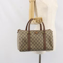 GUCCI GG Supreme Hand Bag PVC Beige Gold 001 39 6842 Auth ep9977-24