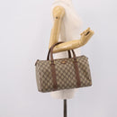 GUCCI GG Supreme Handtasche PVC Beige Gold 001 39 6842 Auth ep9977-26