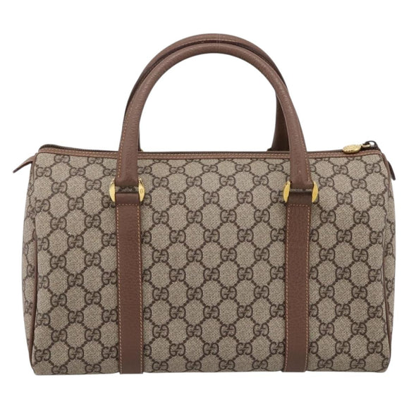 GUCCI GG Supreme Handtasche PVC Beige Gold 001 39 6842 Auth ep9977