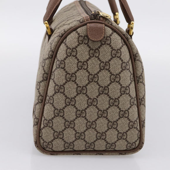 GUCCI GG Supreme Handtasche PVC Beige Gold 001 39 6842 Auth ep9977