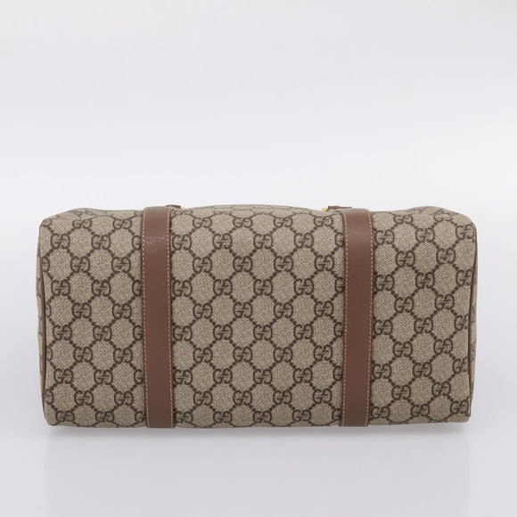 GUCCI GG Supreme Handtasche PVC Beige Gold 001 39 6842 Auth ep9977