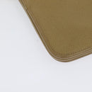 Christian Dior Chain Shoulder Bag Leather Beige Gold Auth ep9978-15