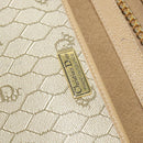 Christian Dior Chain Shoulder Bag Leather Beige Gold Auth ep9978-18