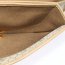 Christian Dior Chain Shoulder Bag Leather Beige Gold Auth ep9978-19