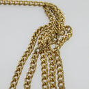 Christian Dior Chain Shoulder Bag Leather Beige Gold Auth ep9978-8