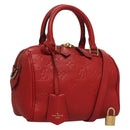 LOUIS VUITTON Empreinte Speedy Bandouliere 20 Hand Bag Red M42395 LV Auth ep9983-1
