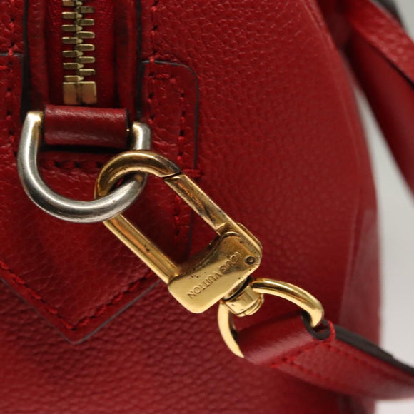 LOUIS VUITTON Empreinte Speedy Bandouliere 20 Hand Bag Red M42395 LV Auth ep9983